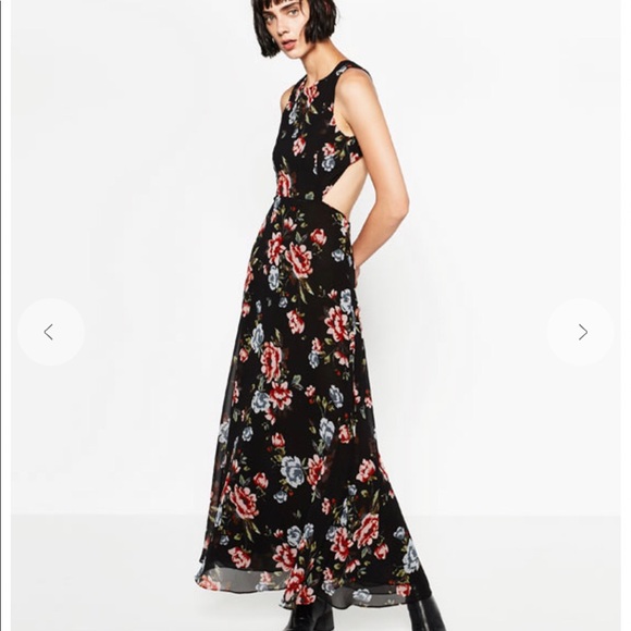 NWT Floral print Zara dress - Picture 1 of 8